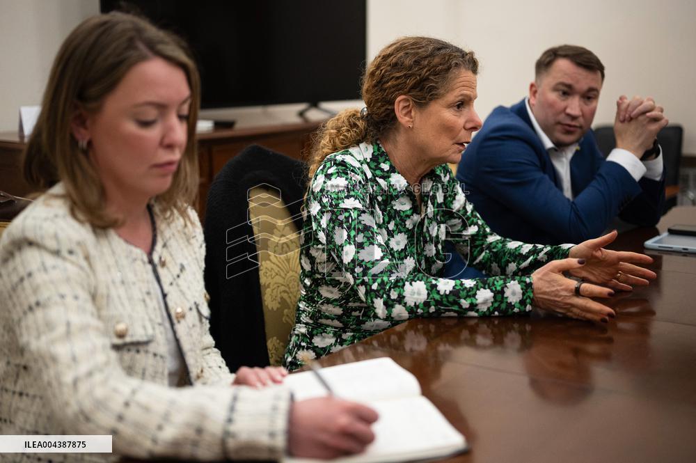 Mykola Tochytskyi meets with Director General of Swedish Radio Cilla Benko