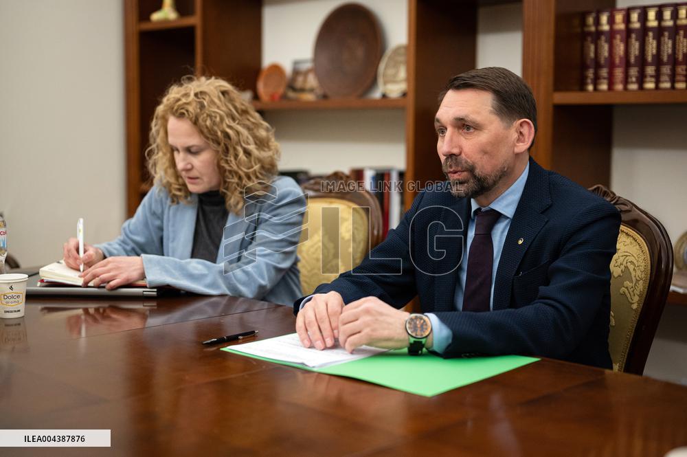 Mykola Tochytskyi meets with Director General of Swedish Radio Cilla Benko
