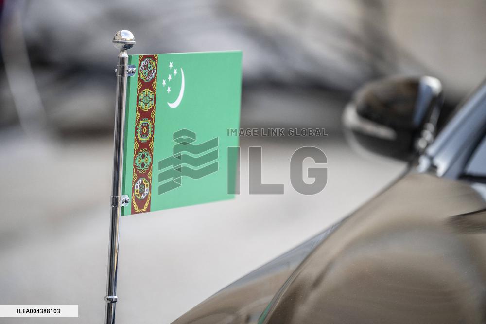 Macron Hosts Berdymukhamedo For Working Dinner At Elysee - Paris