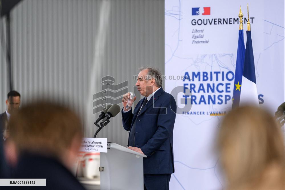 PM Bayrou Launches Transport Conference - Marseille