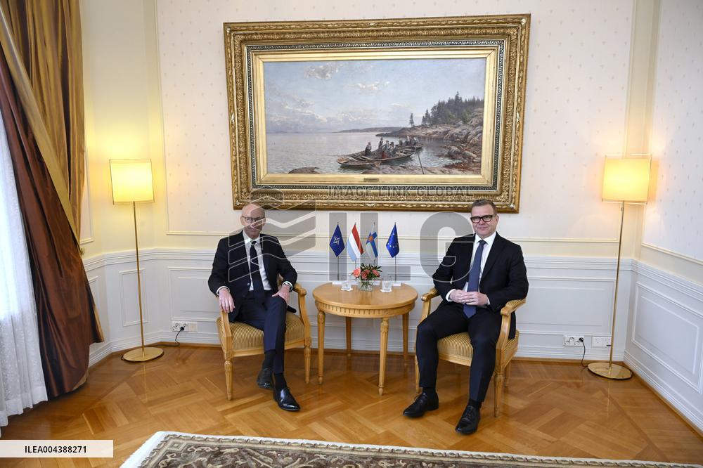 Prime Minister Luc Frieden of Luxembourg visiting