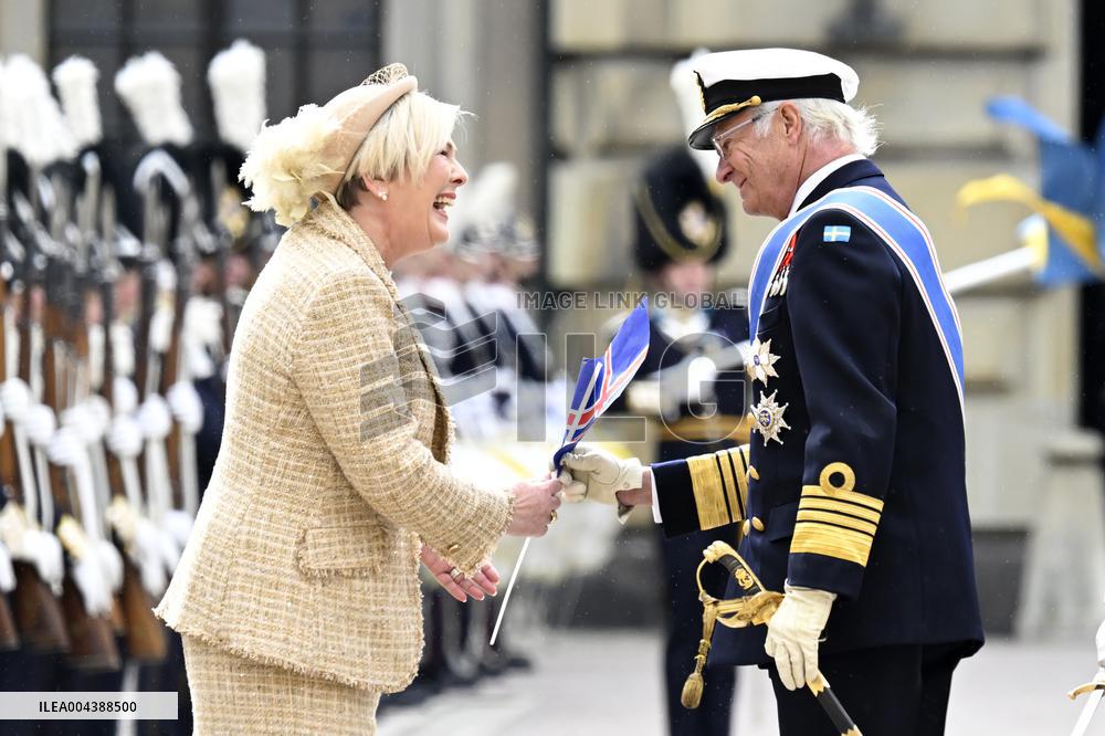 SWEDEN STATE VISIT FROM ICELAND