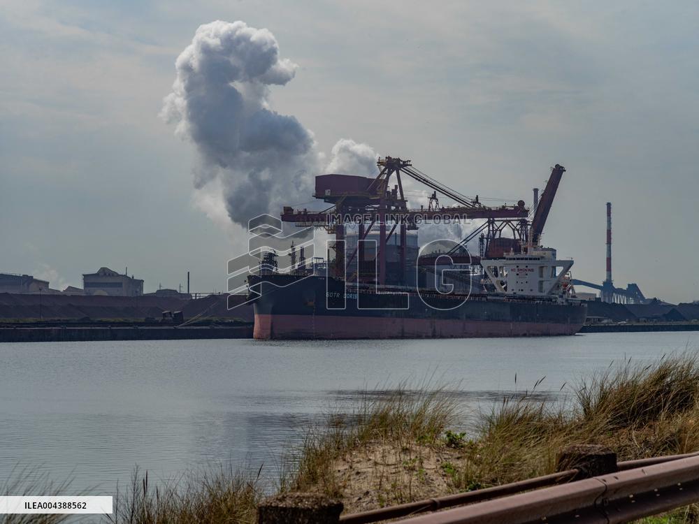 Arcelor Mittal Dunkerque Steel Production Site - France