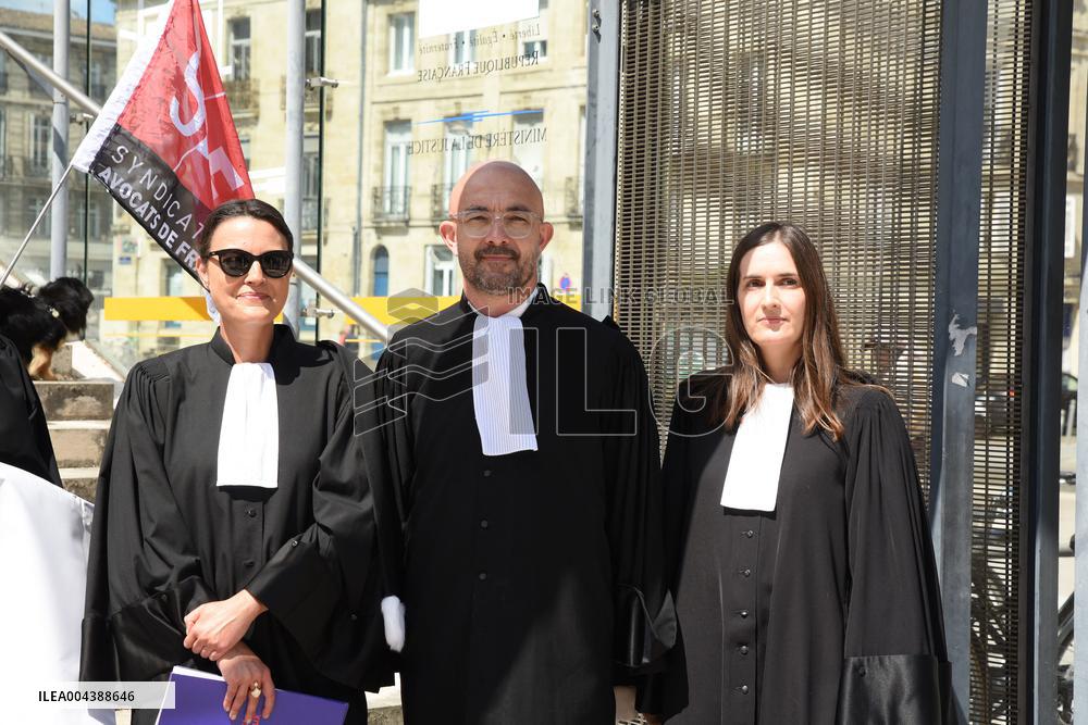 Lawyers Protest the Attal Bill - Bordeaux