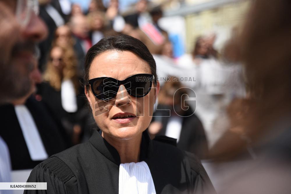 Lawyers Protest the Attal Bill - Bordeaux