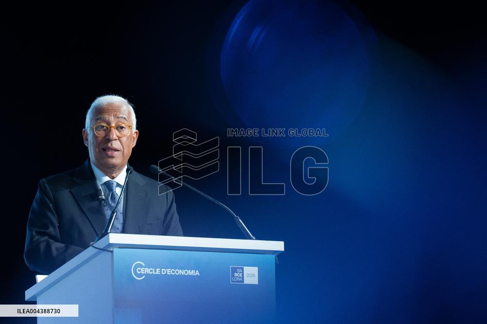 Antonio Costa At 40th Cercle d Economia Meeting - Barcelona