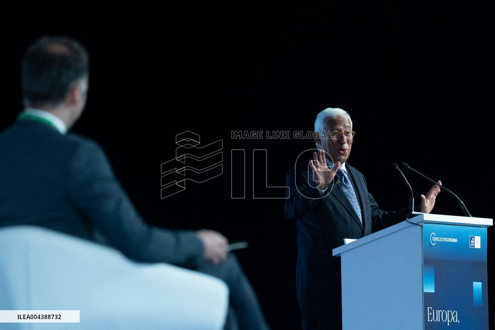 Antonio Costa At 40th Cercle d Economia Meeting - Barcelona