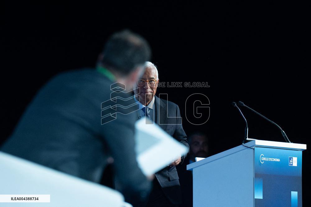 Antonio Costa At 40th Cercle d Economia Meeting - Barcelona