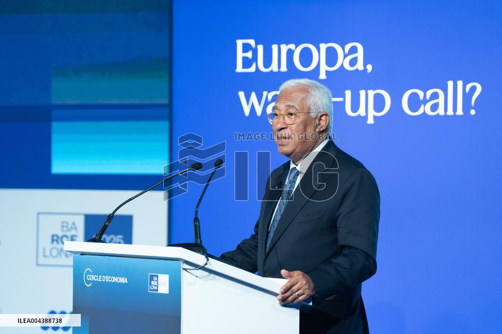 Antonio Costa At 40th Cercle d Economia Meeting - Barcelona