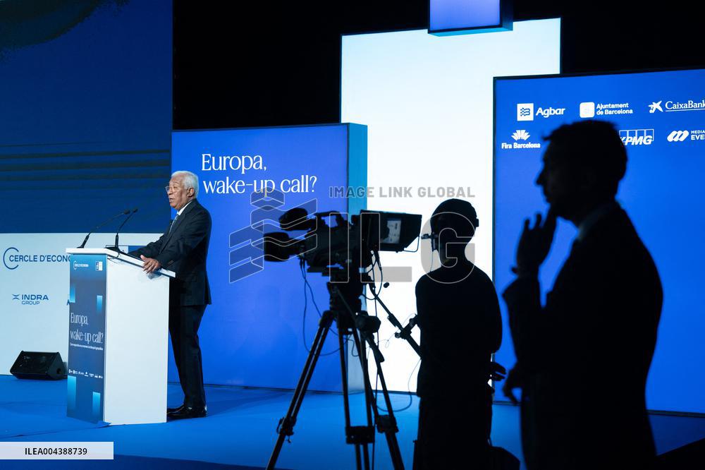 Antonio Costa At 40th Cercle d Economia Meeting - Barcelona