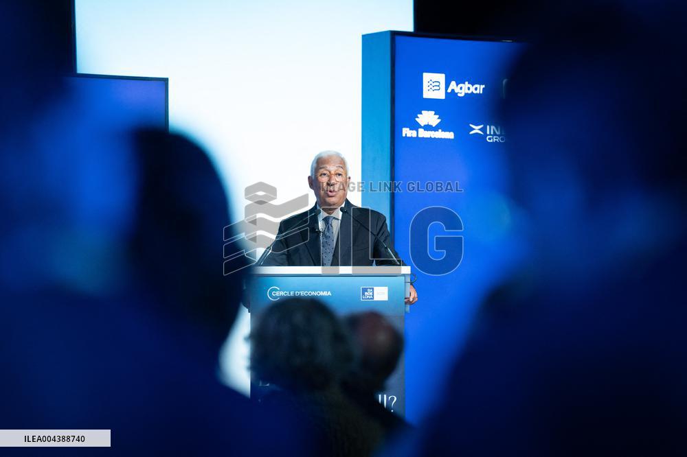 Antonio Costa At 40th Cercle d Economia Meeting - Barcelona