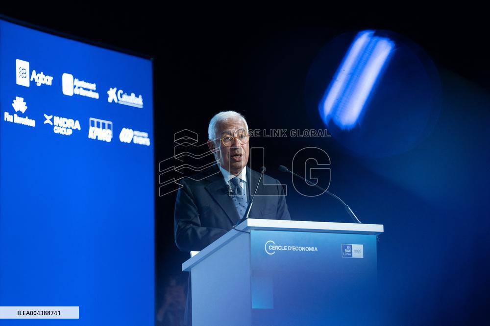 Antonio Costa At 40th Cercle d Economia Meeting - Barcelona