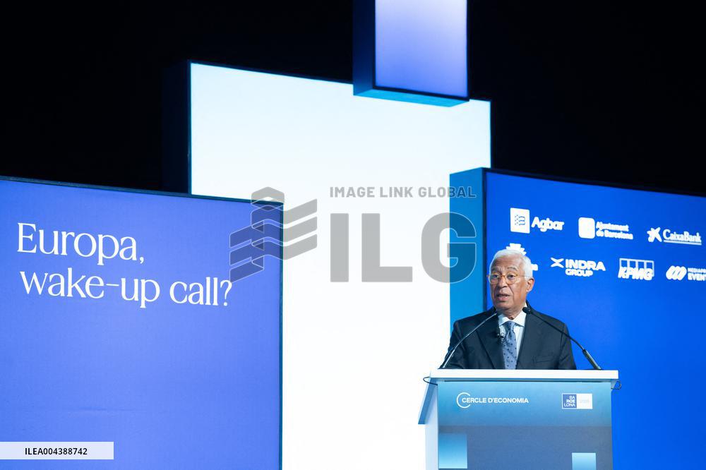 Antonio Costa At 40th Cercle d Economia Meeting - Barcelona