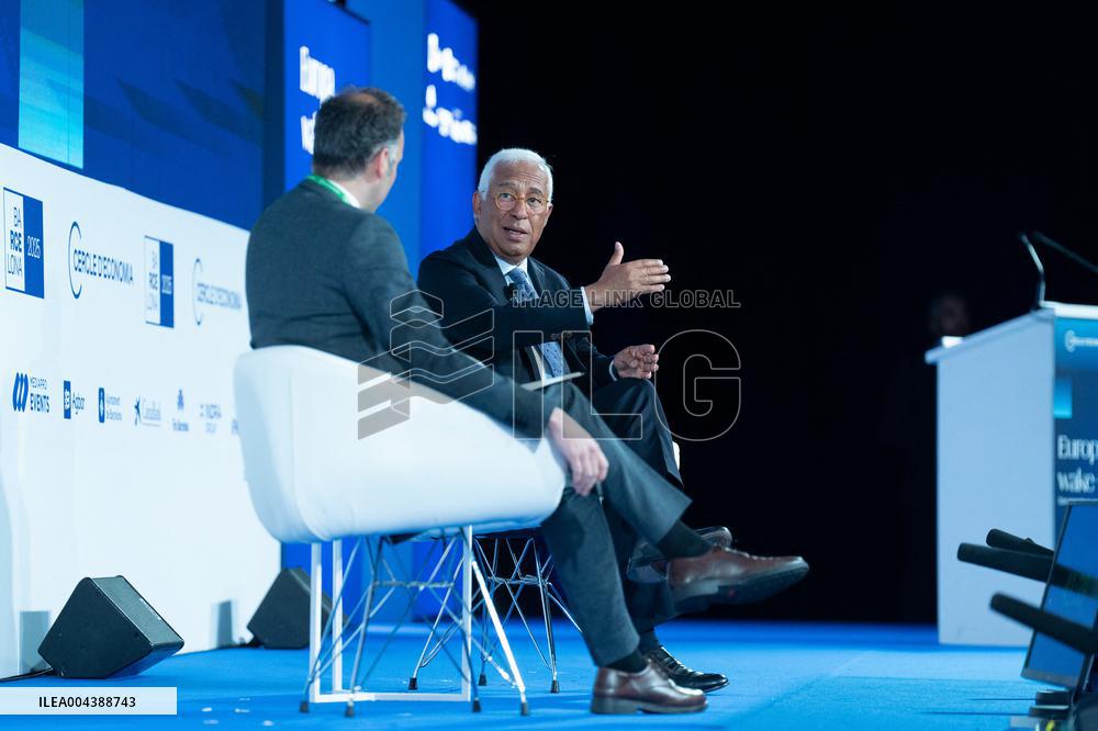 Antonio Costa At 40th Cercle d Economia Meeting - Barcelona