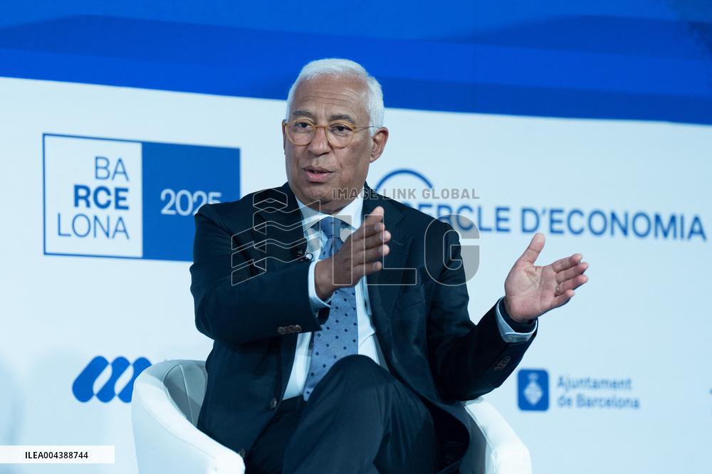 Antonio Costa At 40th Cercle d Economia Meeting - Barcelona