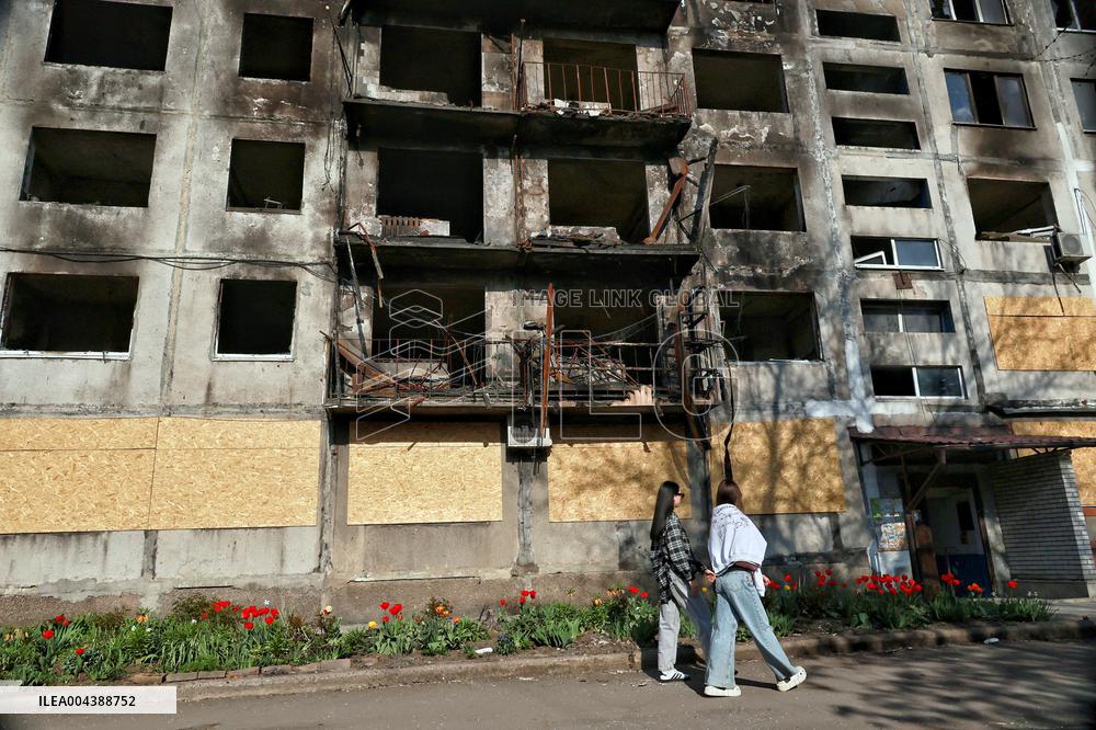 Dobropillia in eastern Ukraine