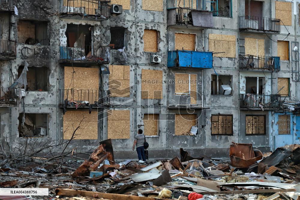 Dobropillia in eastern Ukraine