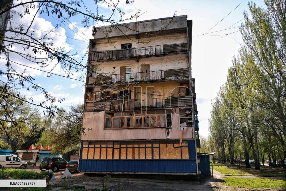 Dobropillia in eastern Ukraine