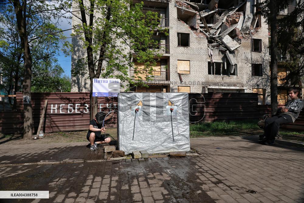 Dobropillia in eastern Ukraine