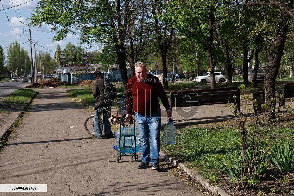 Dobropillia in eastern Ukraine
