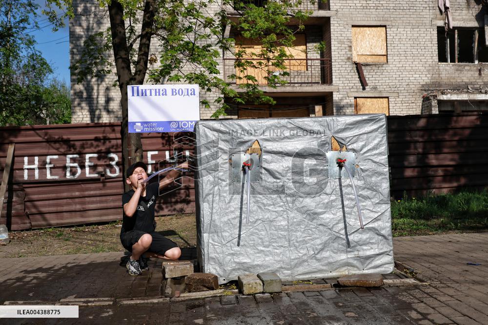 Dobropillia in eastern Ukraine