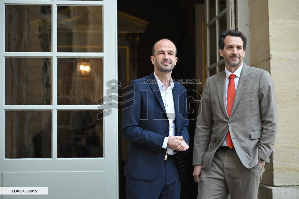 PM Bayrou Meets Manuel Bompard - Paris