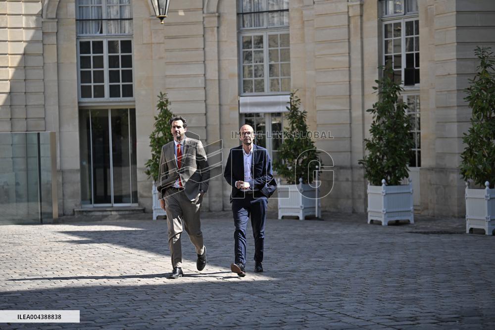 PM Bayrou Meets Manuel Bompard - Paris