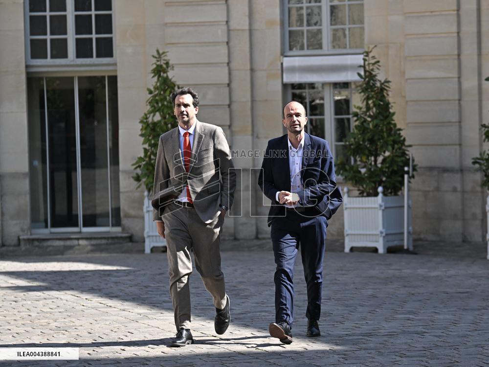 PM Bayrou Meets Manuel Bompard - Paris