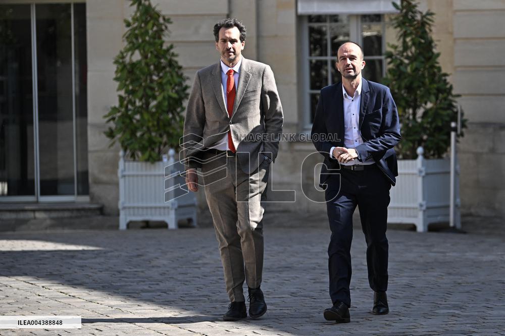 PM Bayrou Meets Manuel Bompard - Paris