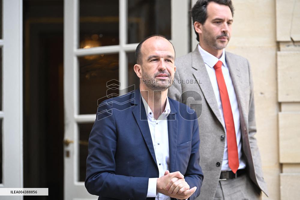 PM Bayrou Meets Manuel Bompard - Paris