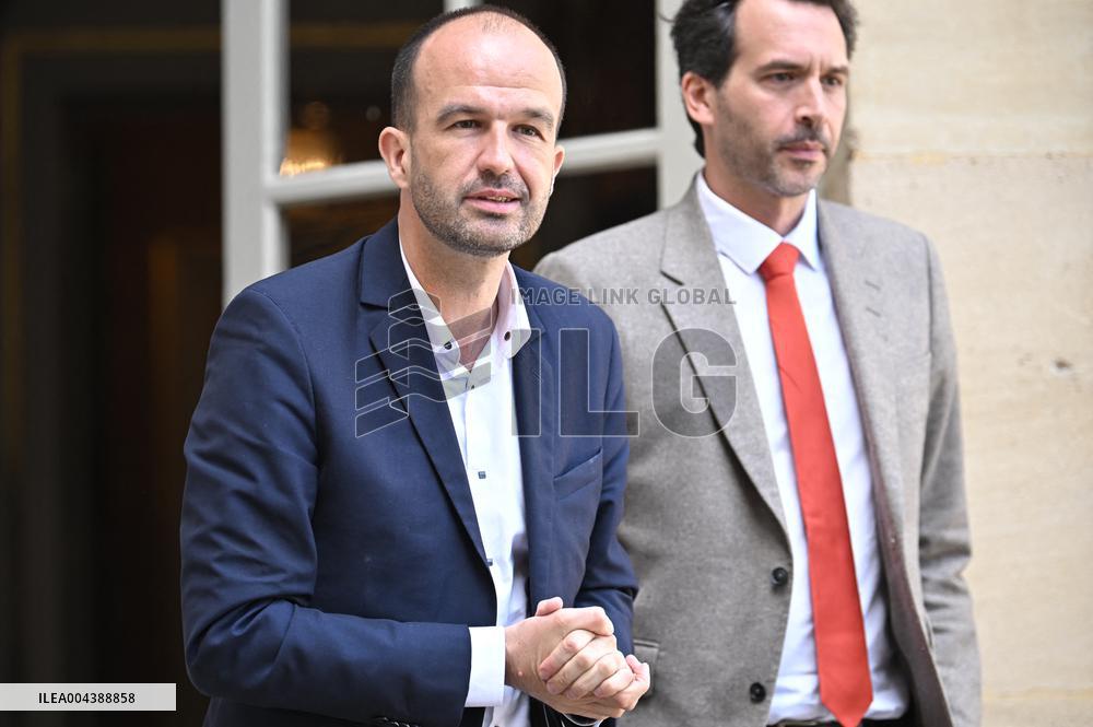PM Bayrou Meets Manuel Bompard - Paris