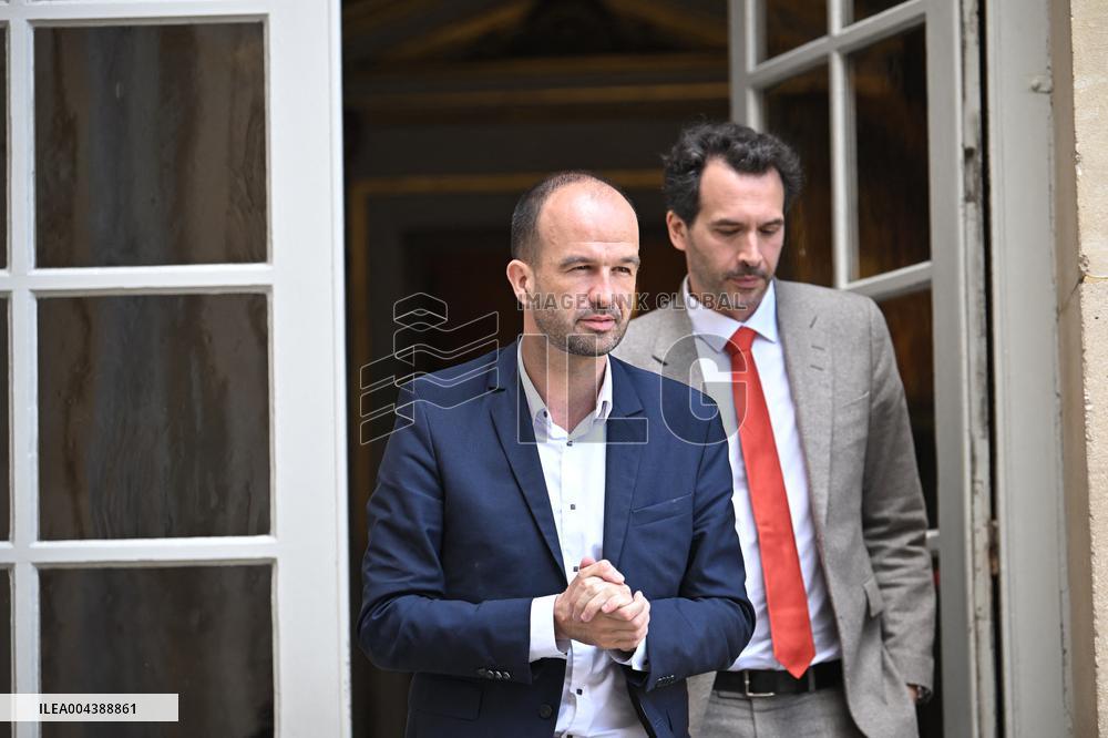 PM Bayrou Meets Manuel Bompard - Paris