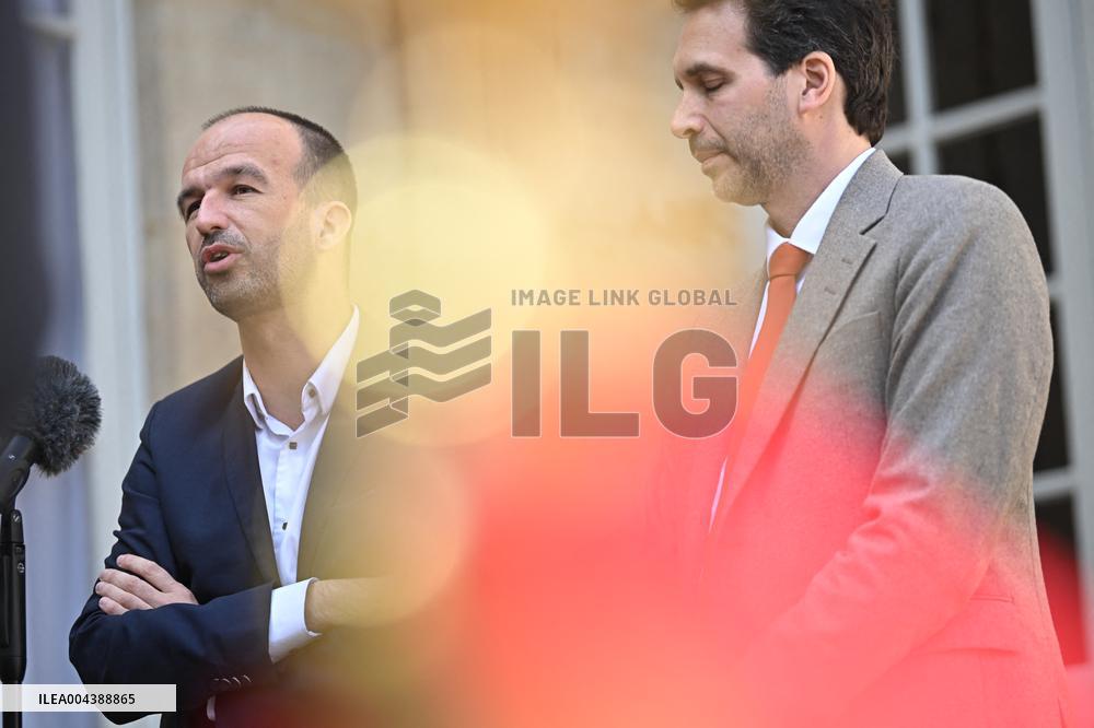 PM Bayrou Meets Manuel Bompard - Paris