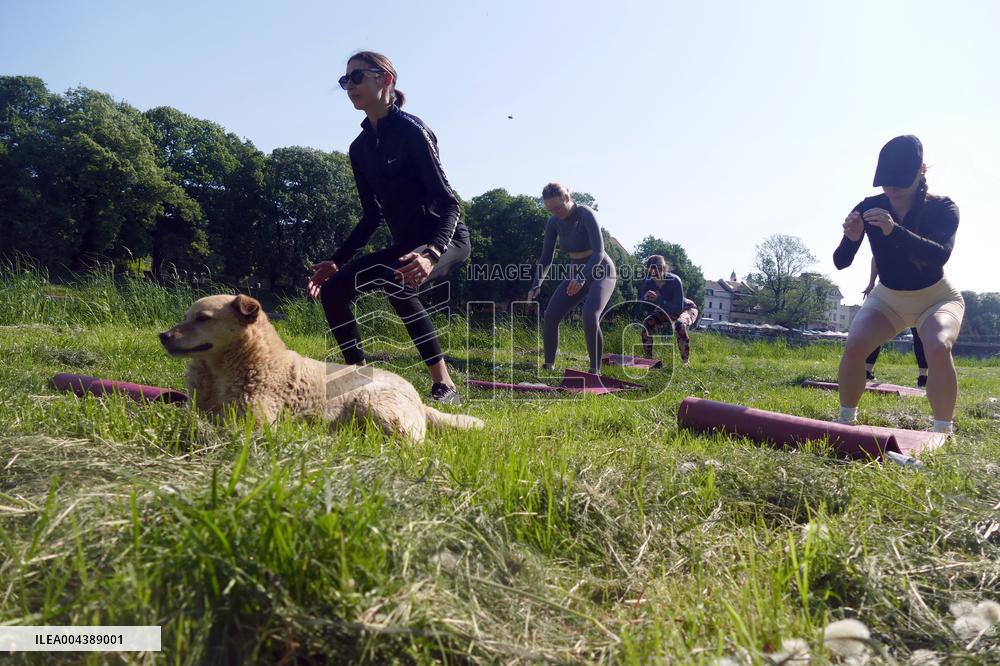 Pilates session in Uzhhorod