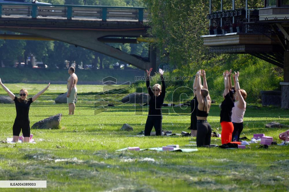 Pilates session in Uzhhorod