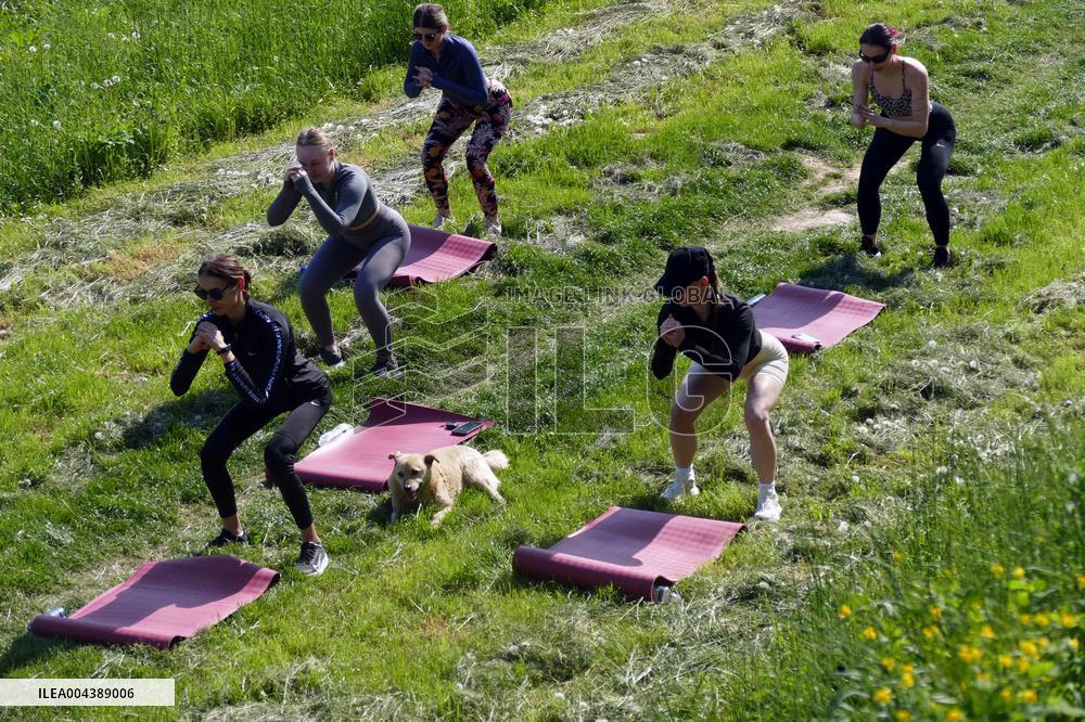 Pilates session in Uzhhorod