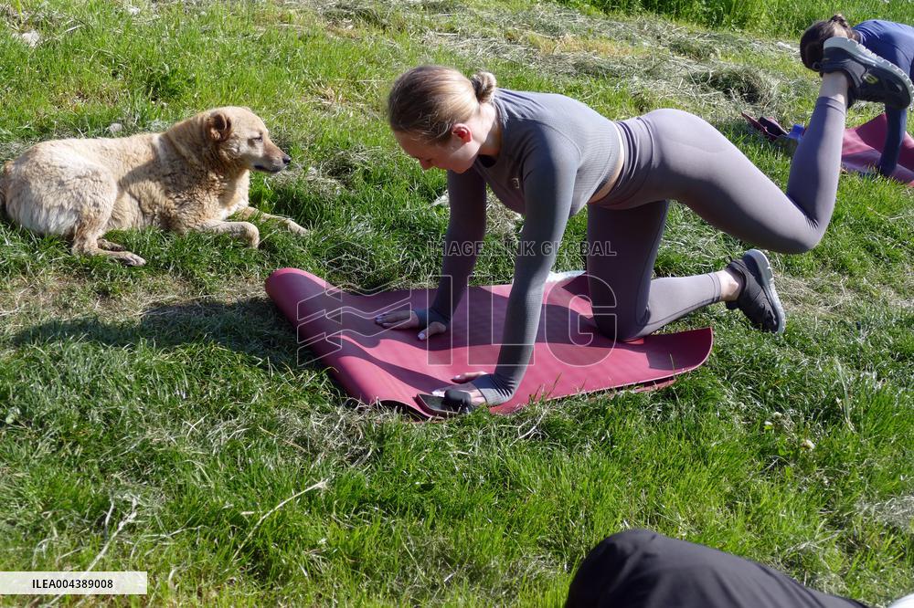 Pilates session in Uzhhorod