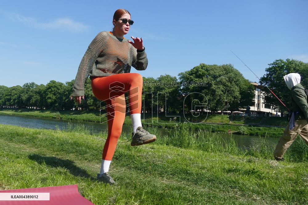 Pilates session in Uzhhorod