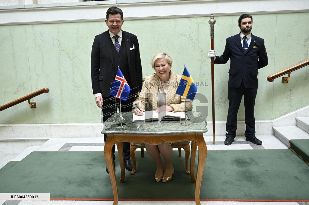 SWEDEN STATE VISIT FROM ICELAND