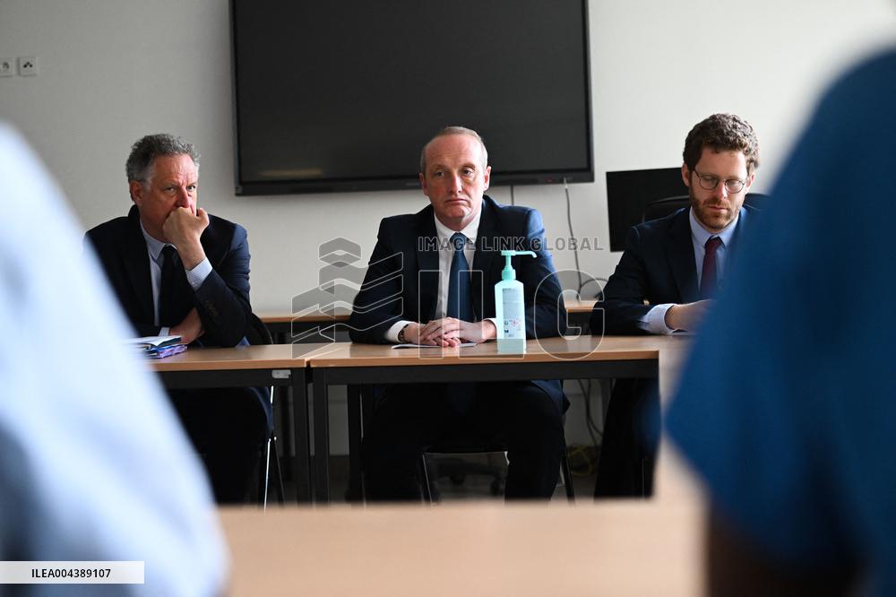 Marcangeli And Ravel Visit Internal Medicine Department At Saint-Antoine Hospital - Paris