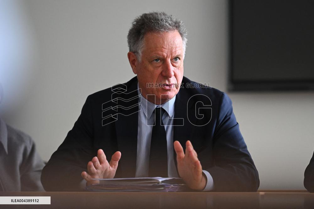 Marcangeli And Ravel Visit Internal Medicine Department At Saint-Antoine Hospital - Paris