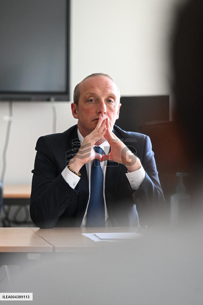 Marcangeli And Ravel Visit Internal Medicine Department At Saint-Antoine Hospital - Paris