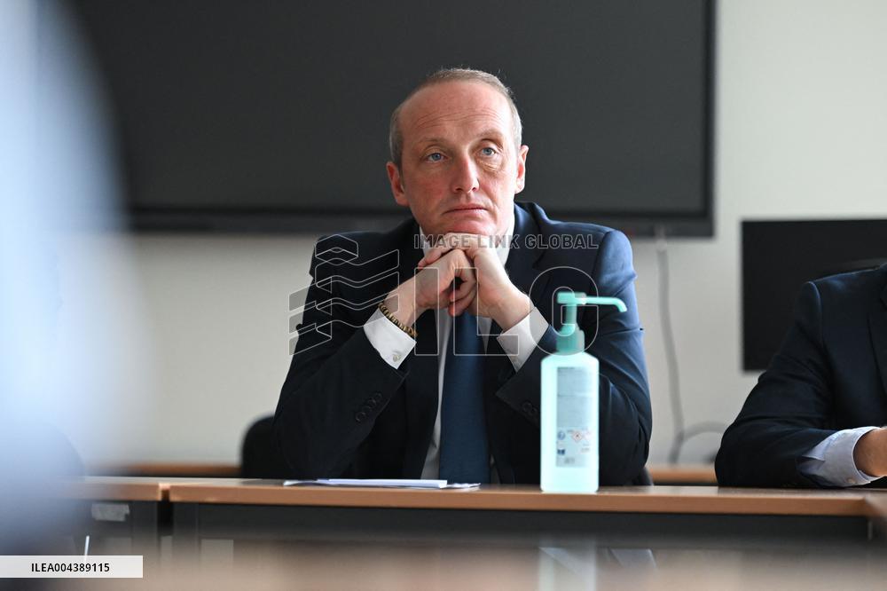 Marcangeli And Ravel Visit Internal Medicine Department At Saint-Antoine Hospital - Paris