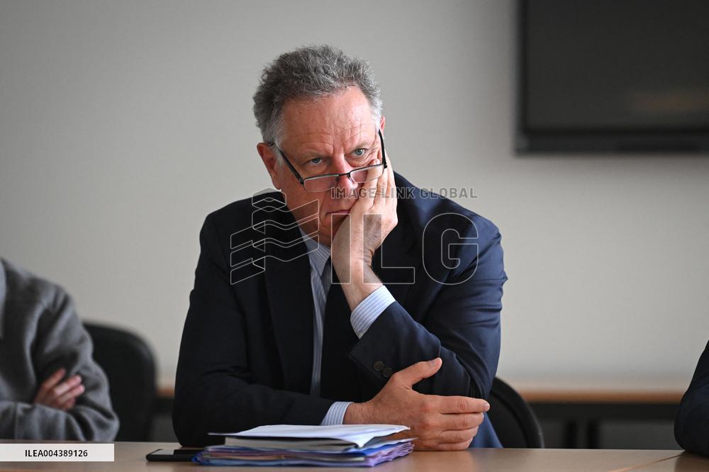 Marcangeli And Ravel Visit Internal Medicine Department At Saint-Antoine Hospital - Paris