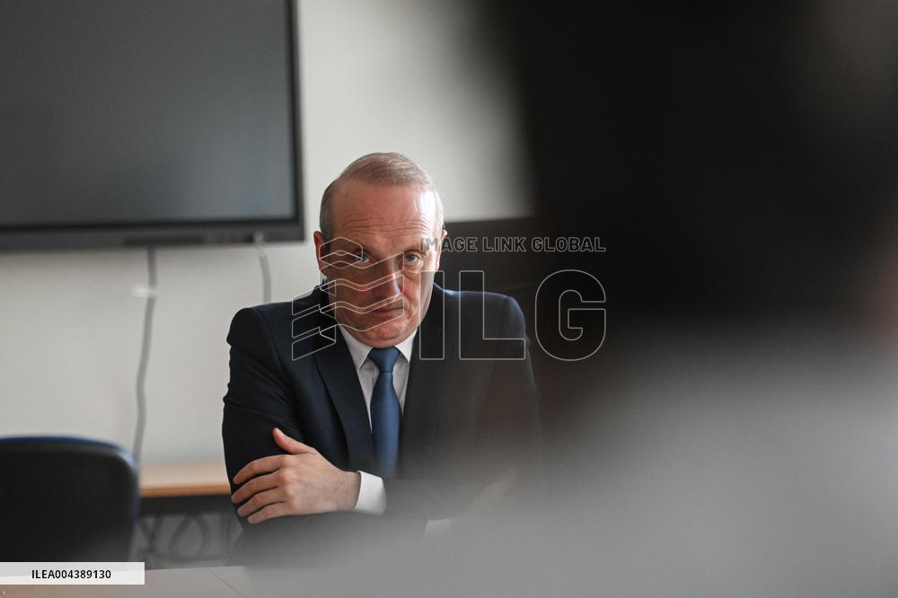 Marcangeli And Ravel Visit Internal Medicine Department At Saint-Antoine Hospital - Paris