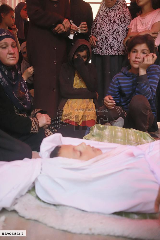 Funeral Of Child Martyr Hassan Munir Hamad - Gaza