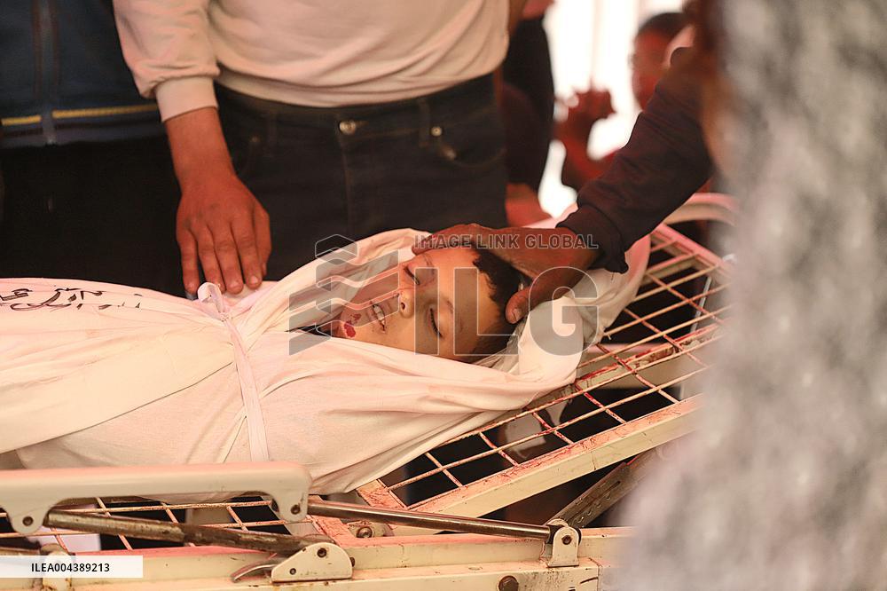 Funeral Of Child Martyr Hassan Munir Hamad - Gaza