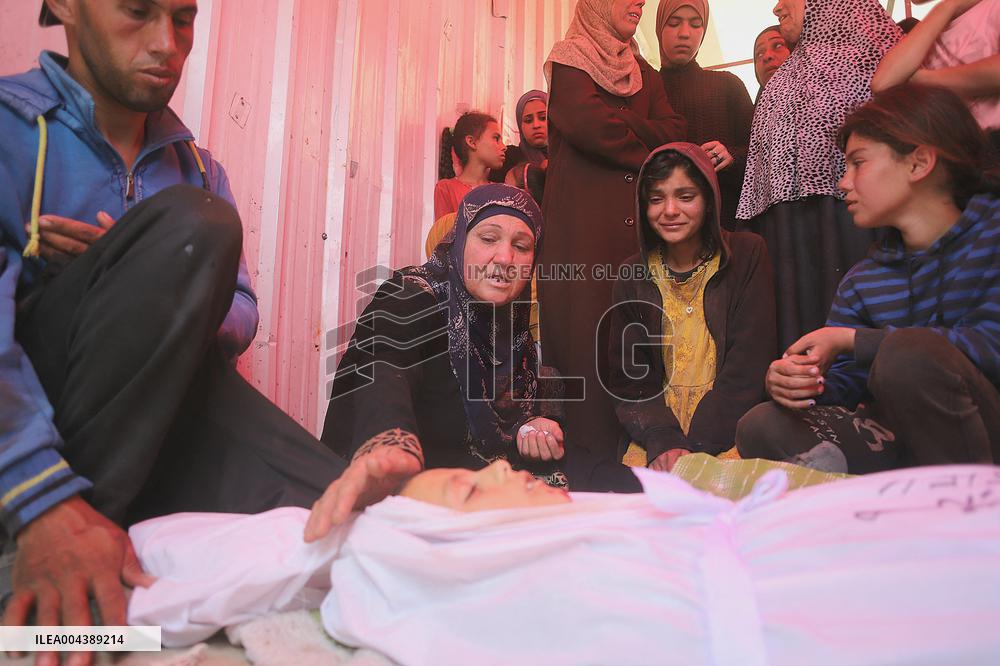 Funeral Of Child Martyr Hassan Munir Hamad - Gaza