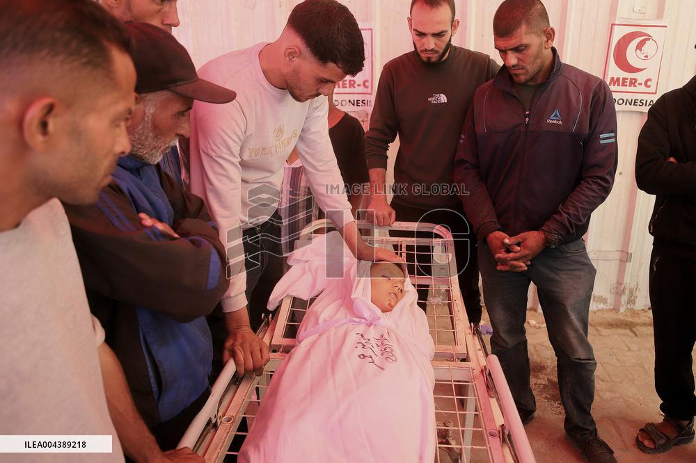 Funeral Of Child Martyr Hassan Munir Hamad - Gaza