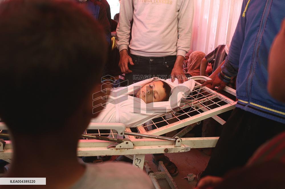 Funeral Of Child Martyr Hassan Munir Hamad - Gaza
